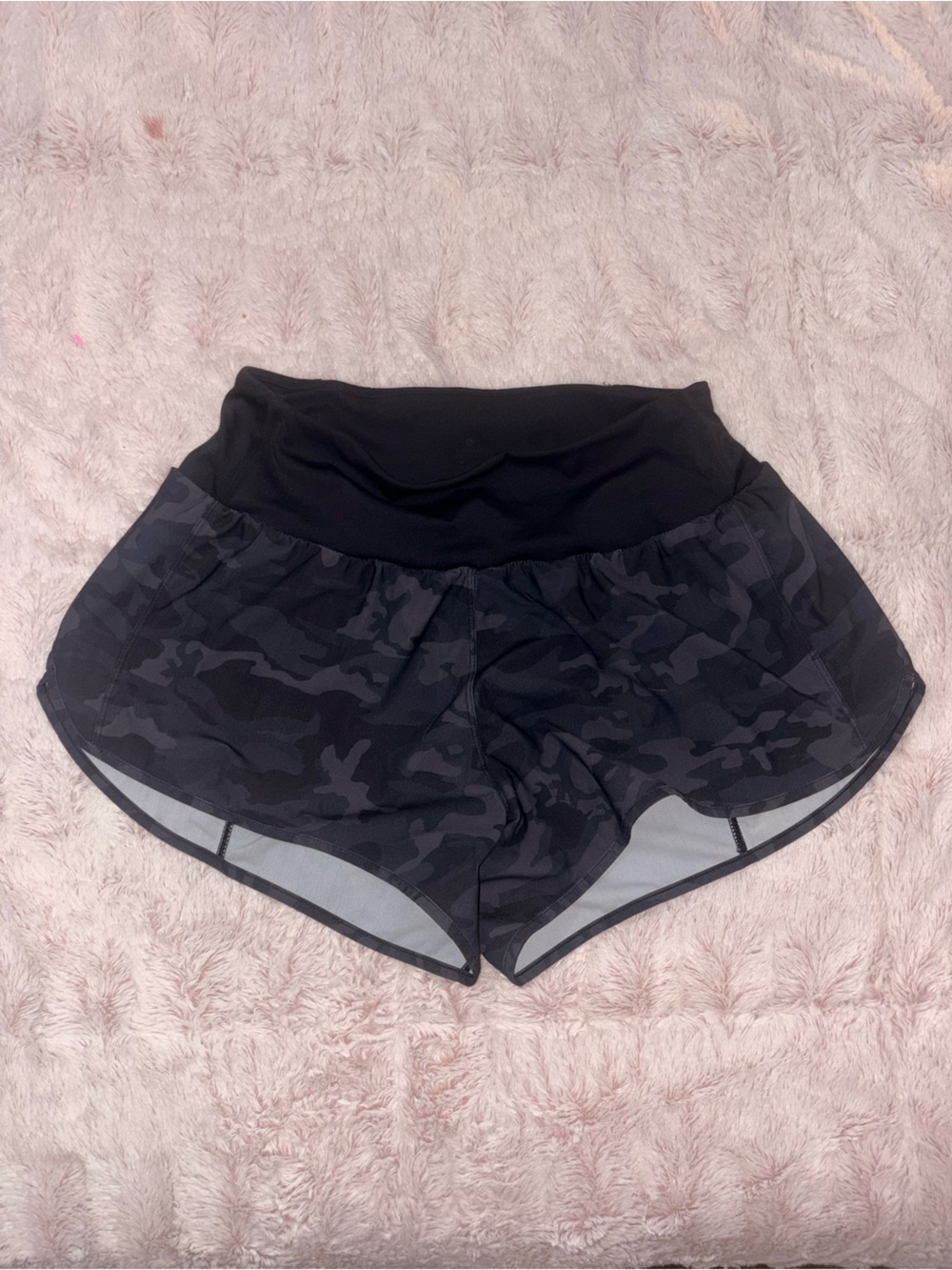 Black Camo Athletic Shorts